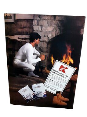 1991 Kmart Long Johns Thermal Underwear Vintage Print Ad